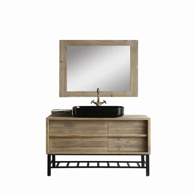 Nostalgi Enkelhet Distressed Wood Bad forfengelighet