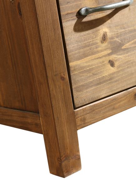 Solid Wood Retro Hotel Floor-standing Bathroom Cabinet Bathroom Furniture