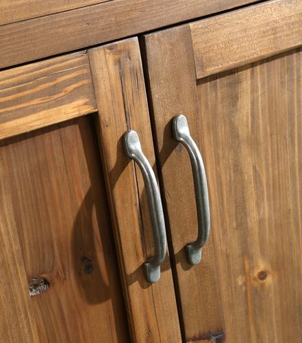 Solid Wood Retro Hotel Floor-standing Bathroom Cabinet Bathroom Furniture