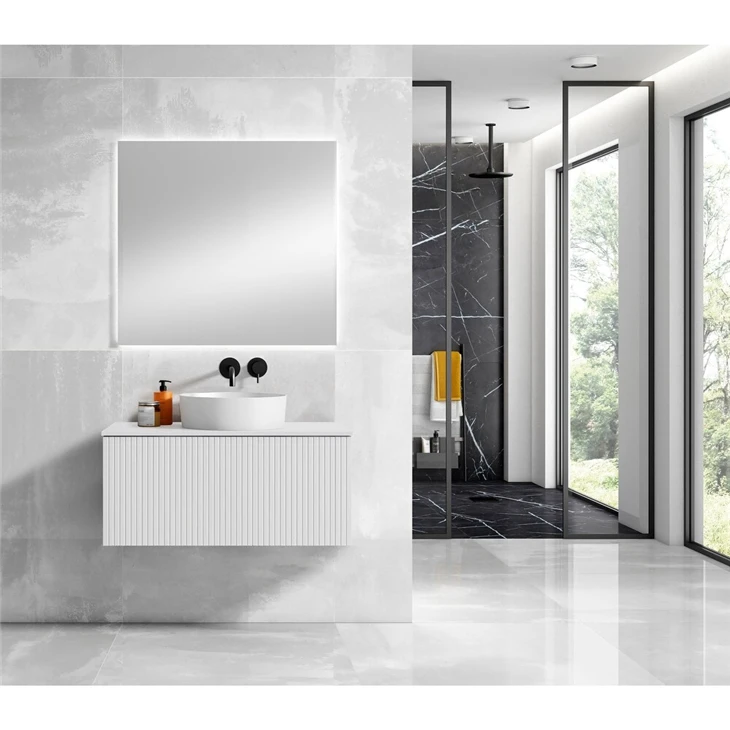 Green Modern Bathroom Vanity white